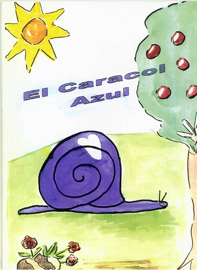 Portada del cuento El caracol azul