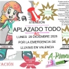 A-Rimando, aplaza su evento por “precaución lluvias”