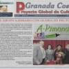 Periódico Granada Costa y A-rimando con Gloria de Frutos