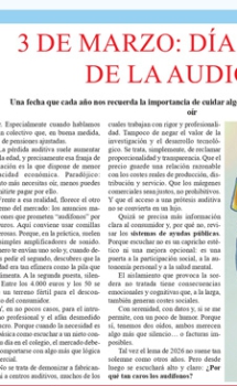 ¡Por qué tan caros los audífonos! (periódico)