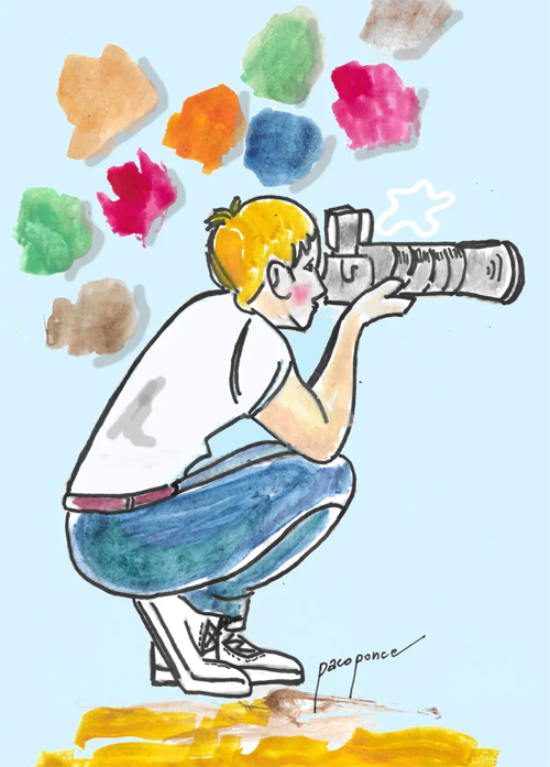 Fotógrafo- actuando