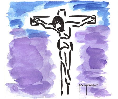 Cristo Crucificado - dibujo