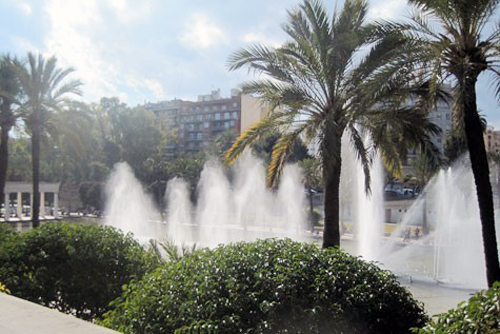 fuente en el rio Turia