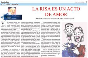 La risa es un acto de amor que compartir