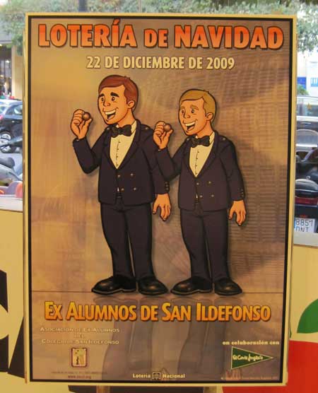 Cartel publicidad "Lotería Navidad 2009"
