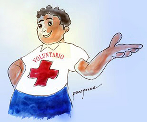 cruz roja voluntarios