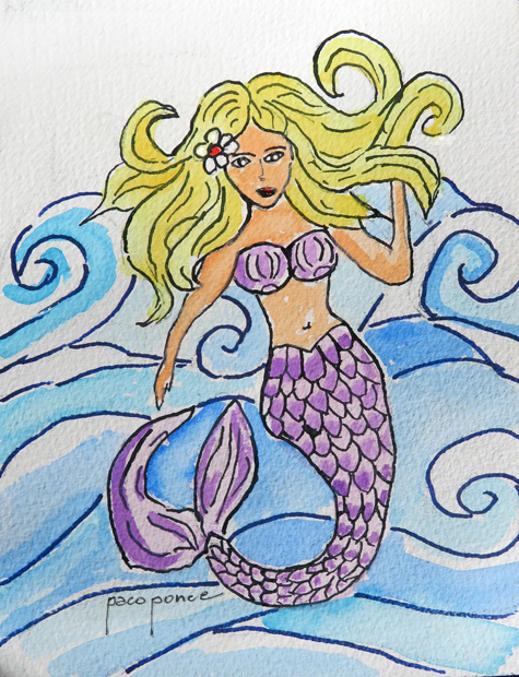 Sirena ilustración de pacoponce