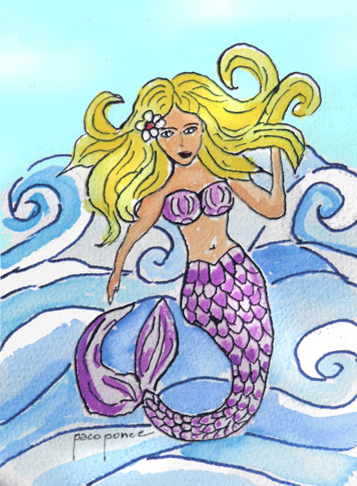 una sirena de mar
