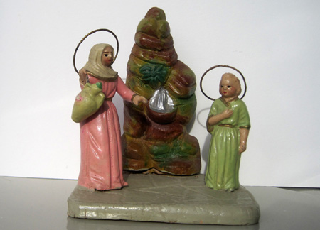María la Virgen  con su hijo Jesús